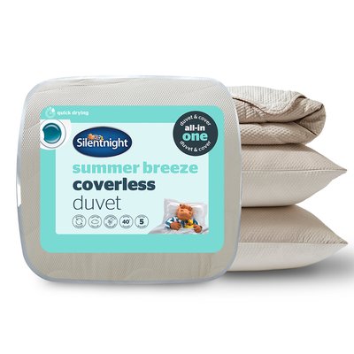Summer Breeze Seersucker 2.5 Tog Coverless Duvet and Pillowcase Set SILENTNIGHT