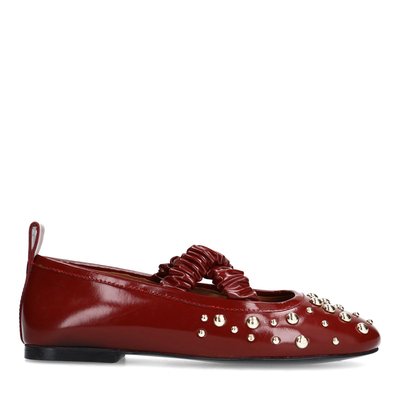 Ballerines en cuir avec clous SACHA