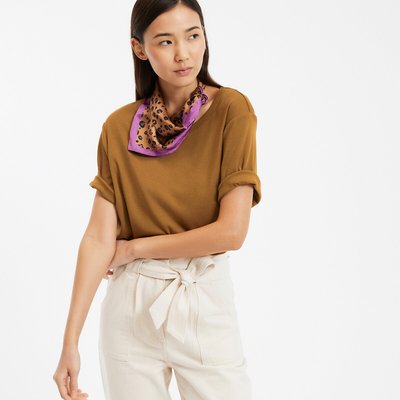 Tee shirt col rond manches courtes LA REDOUTE COLLECTIONS