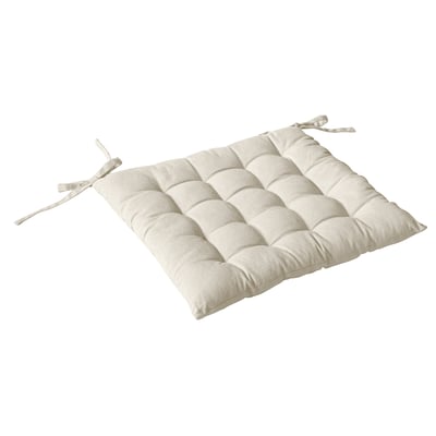 Galette de chaise piquée 16 points en coton et nouettes HOME MAISON