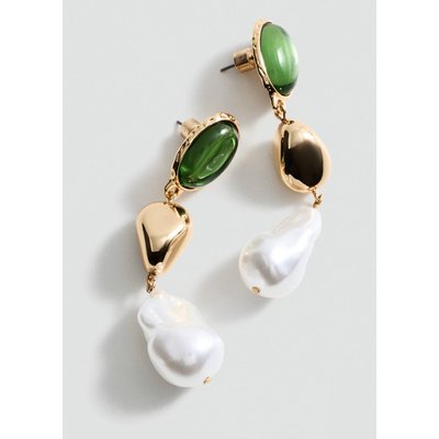 Boucles d'oreilles perles combinées MANGO