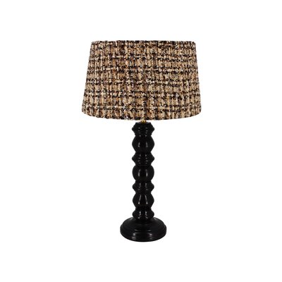Lampe à poser en bois et abat jour en tissu, ROMY NOW'S HOME