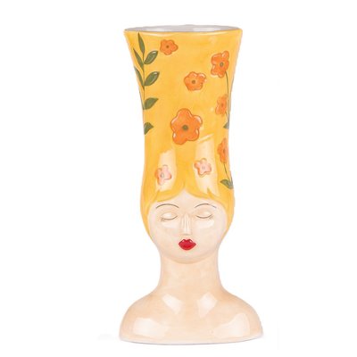 Vase femme marge jaune TABLE PASSION