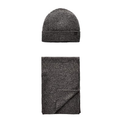 Bonnet et écharpe en maille doux, ensemble NEXT