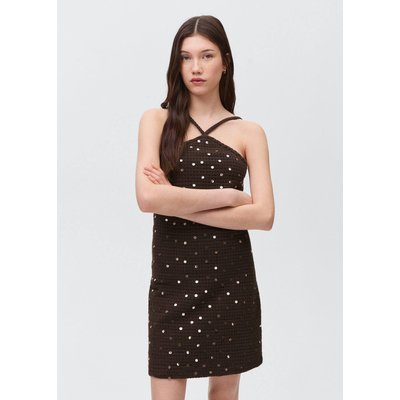 Robe crochet paillettes MANGO TEEN