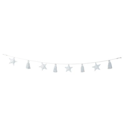 Déco murale enfant en coton, STARS GARLAND HAPPY DECOR KIDS