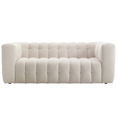 Canapé capitonné 3 places en tissu chenille - CESTER HOMIFAB