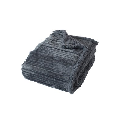 Plaid cotelé sherpa/flanelle HOME MAISON