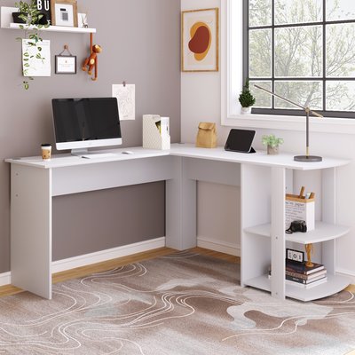 Bureau d’angle avec rangement, BABERD MEUBLES COSY