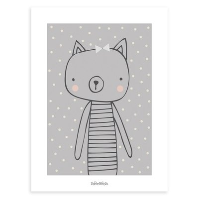 Affiche enfant le chat LITTLE FRIENDS LILIPINSO