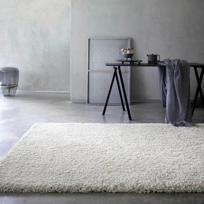 Tapis salon uni a poils longs et doux (50 mm) , SMILLA WECON HOME