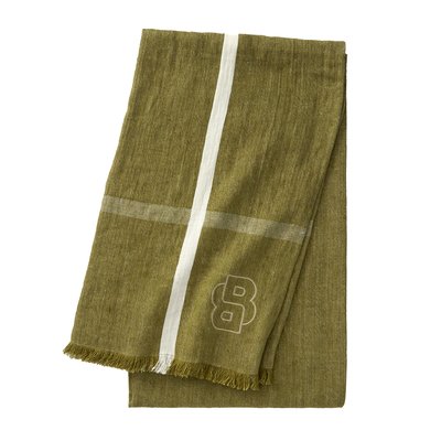Plaid en lin vert, JADEITE BLOOM BOSS HOME