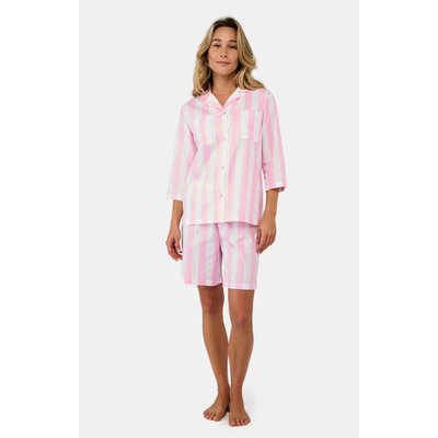 Pyjama court boutonné en coton imprimé Louise ARTHUR