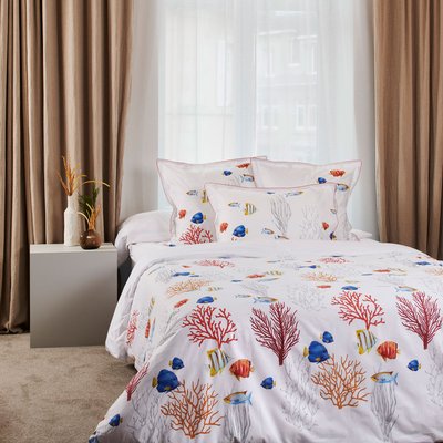 Housse Couette  en Percale de coton - CORAIL TRADITION DES VOSGES