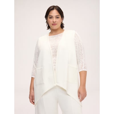 Gilet à ourlet asymétrique FIORELLA RUBINO