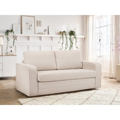 Canapé droit convertible 2 places en tissu chiné, COME BOBOCHIC