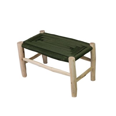 Moyen banc en corde et bois d'eucalyptus ROUCOU HYDILE