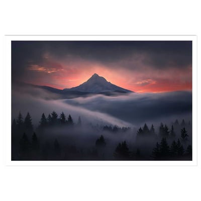 Affiche Brume en Oregon HEXOA