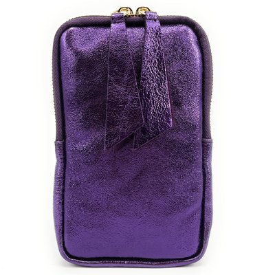 Pochette bandoulière en cuir irisé LOUVRE OH MY BAG