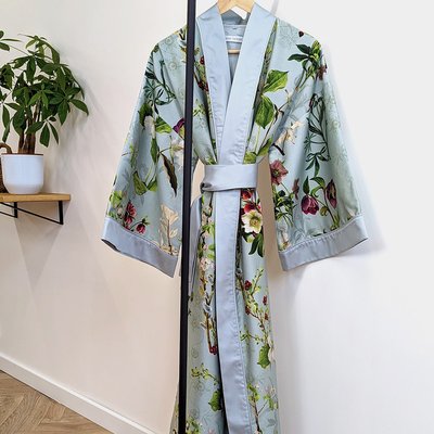 Kimono long satin de coton 120 fils HELLEBORE GARNIER-THIEBAUT