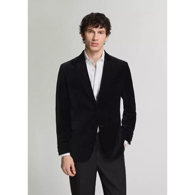 Blazer 100 % coton, velours MANGO MAN