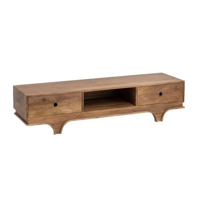 Meuble TV en bois de manguier foncé  DAELAN MADE IN MEUBLES 