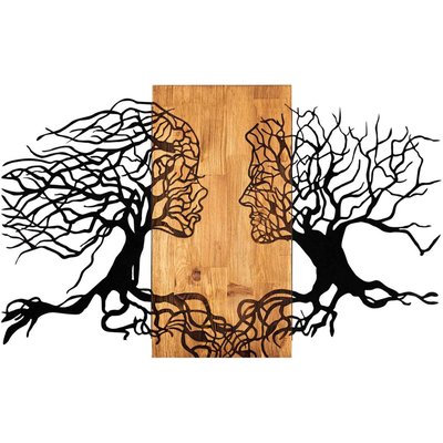 Décoration murale en métal et bois Arbre Modèle 1 HANAH HOME