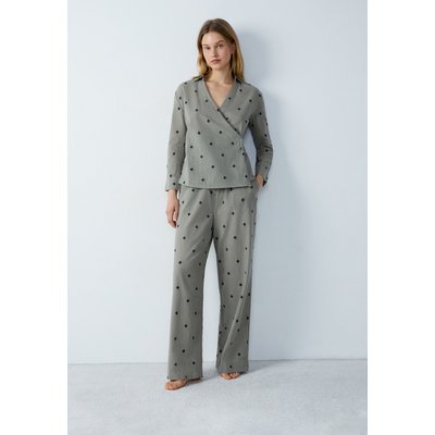 Chemise de pyjama brodée en coton à rayures IRYS ETAM