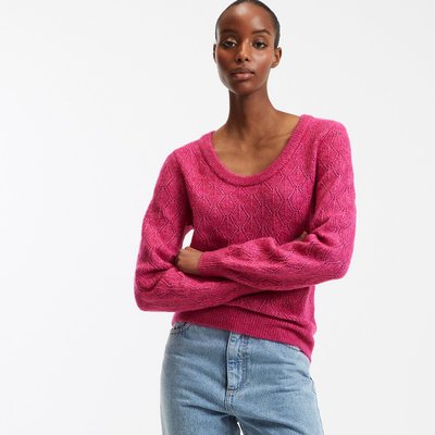 Pull col rond en grosse maille LA REDOUTE COLLECTIONS
