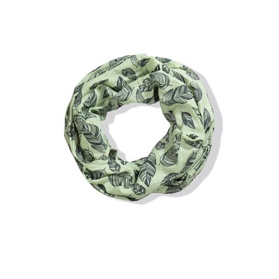 Foulard tubulaire motif plumes ULLA POPKEN
