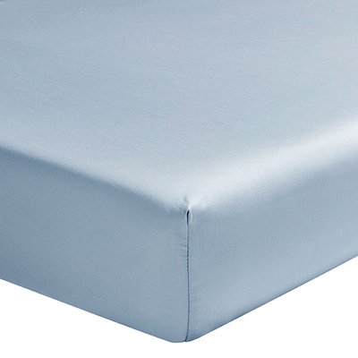 Drap housse uni en satin de coton bio, TEOPHILE ALEXANDRE TURPAULT