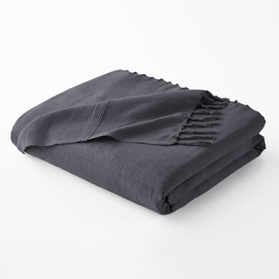 Katoenen plaid met franjes, Nedo LA REDOUTE INTERIEURS
