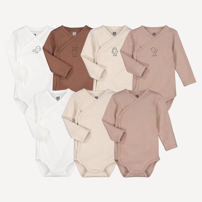 Lot de 7 bodies manches longues 0 mois-2 ans LA REDOUTE COLLECTIONS