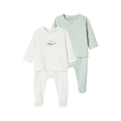 Lot de 2 pyjamas 2 pièces en jersey VERTBAUDET