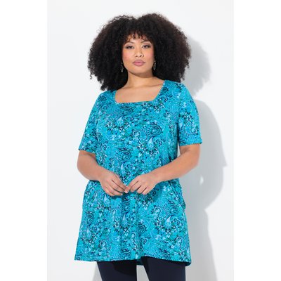 T-shirt long. Encolure carrée et manches ULLA POPKEN