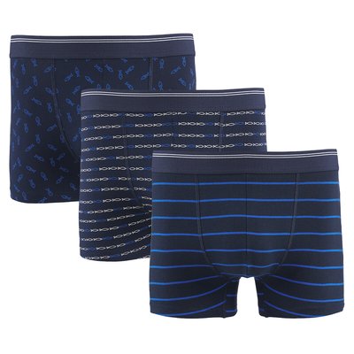 Pack of 3 Printed Hipsters LA REDOUTE COLLECTIONS