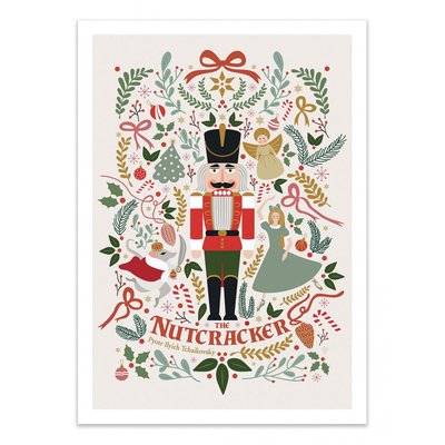 Affiche d’art et cadre noir 30 x 40 cm - Nutcracker Version 3 - Vesna Skornsek WALL EDITIONS