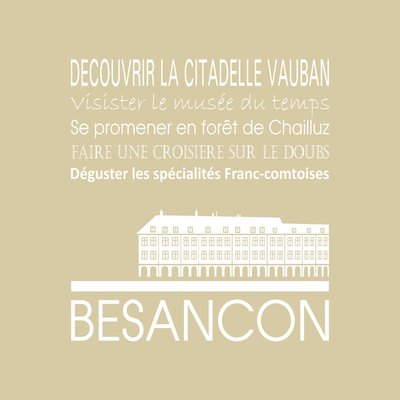 Tableau Mural Besançon RÉGIONALISME CEANOTHE