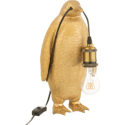 Lampe pingouin doré en résine luminaire décoratif élégant RECOLLECTION