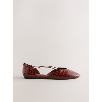 Chaussures ghillies plates en deux parties NEXT