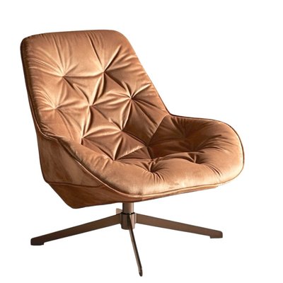 Fauteuil rotatif en velours - TREK MATHI DESIGN