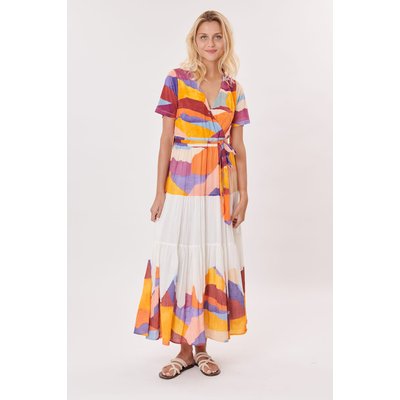 Robe longue imprimée TRICHERIE DERHY
