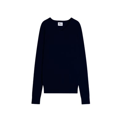 Pull Col V  Navy Walt JUST CASHMERE