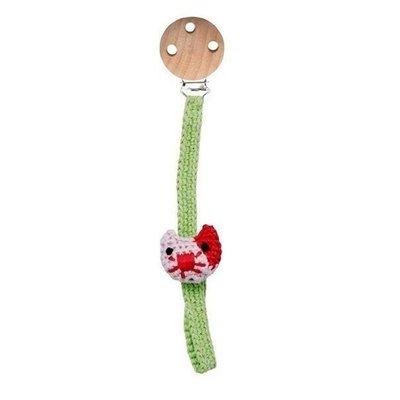 Attache tétine crochet chat FRANCK FISCHER