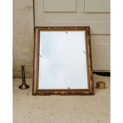 Miroir à motifs en bois Georges N°1496 - Bon état DEBONGOUT