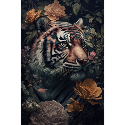 Tableau Mural Tigre Dans La Jungle ANIMAUX CEANOTHE