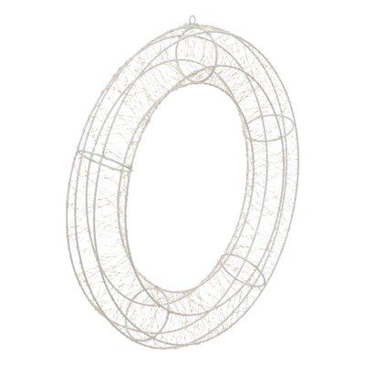Décoration d extérieur couronne D50cm 1440 LED blanc chaud avec transfo FEERIC LIGHTS & CHRISTMAS