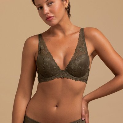 Soutien-gorge à coques kaki ALICE BAISER VOLÉ
