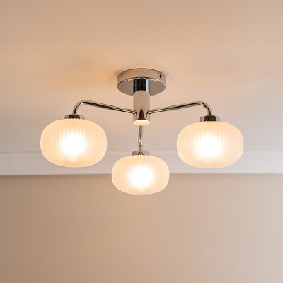 Chrome 3 Way Bathroom Ceiling Light SO'HOME