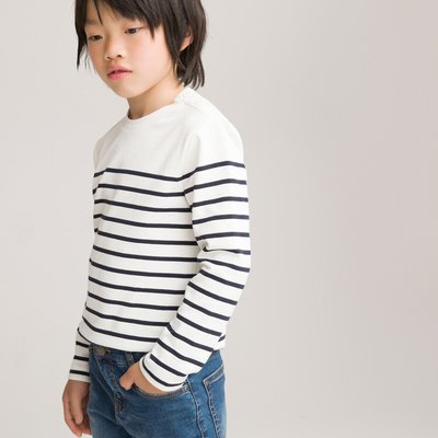 Camiseta de manga larga a rayas LA REDOUTE COLLECTIONS